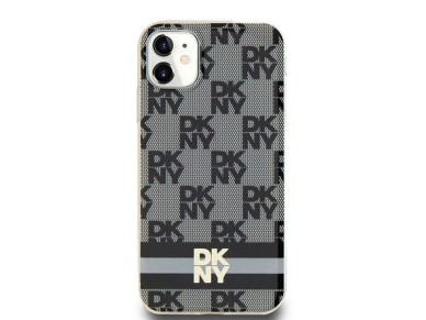DKNY IML Checkered Mono Pattern & Printed Stripes MagSafe Case for iPhone 11 / Xr - Black DKNY IML Checkered Mono Pattern & Printed Stripes MagSafe Case for iPhone 11 / Xr - Black