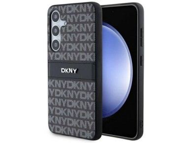 DKNY Leather Mono Stripe & Metal Logo case for Samsung Galaxy S24+ - black DKNY Leather Mono Stripe & Metal Logo case for Samsung Galaxy S24+ - black