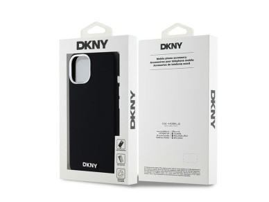 Capa DKNY de silicone líquido com logotipo pequeno em metal e MagSafe para iPhone 15 Plus / 14 Plus Capa DKNY de silicone líquido com logotipo pequeno em metal e MagSafe para iPhone 15 Plus / 14 Plus