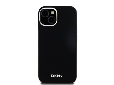 Capa DKNY de silicone líquido com logotipo pequeno em metal e MagSafe para iPhone 15 Plus / 14 Plus Capa DKNY de silicone líquido com logotipo pequeno em metal e MagSafe para iPhone 15 Plus / 14 Plus