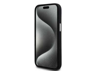 Capa DKNY de silicone líquido com logotipo pequeno em metal e MagSafe para iPhone 15 Plus / 14 Plus Capa DKNY de silicone líquido com logotipo pequeno em metal e MagSafe para iPhone 15 Plus / 14 Plus