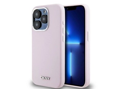 DKNY Liquid Silicone Small Metal Logo MagSafe case for iPhone 14 Pro - pink DKNY Liquid Silicone Small Metal Logo MagSafe case for iPhone 14 Pro - pink