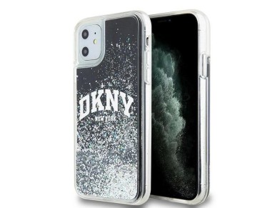 DKNY Liquid Glitter Big Logo case for iPhone 11 / Xr - black DKNY Liquid Glitter Big Logo case for iPhone 11 / Xr - black