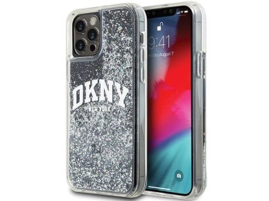 DKNY Liquid Glitter Big Logo iPhone 12 Pro/12 Case - Black DKNY Liquid Glitter Big Logo iPhone 12 Pro/12 Case - Black