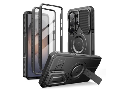 Tech-Protect Kevlar MagSafe 2-Set Case for Samsung Galaxy S26 Ultra - Black Tech-Protect Kevlar MagSafe 2-Set Case for Samsung Galaxy S26 Ultra - Black