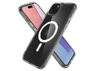 Capa Spigen Ultra Hybrid Mag com MagSafe para iPhone 15 - Branca