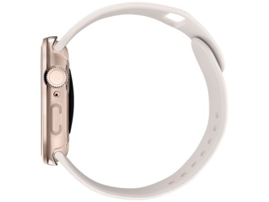 Uniq Voute Tempered Glass Case for Apple Watch 10 46mm - Rose Gold