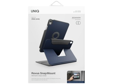 Uniq Rovus Snapmount Magnetic 360 Rotating Detachable case for iPad 11" 2025 / iPad 10.9" 2022 (10th Uniq Rovus Snapmount Magnetic 360 Rotating Detachable case for iPad 11" 2025 / iPad 10.9" 2022 (10th