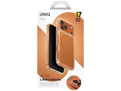 Uniq LifePro Xtreme Magclick Charging Case for iPhone 17 Pro Max - Orange Uniq LifePro Xtreme Magclick Charging Case for iPhone 17 Pro Max - Orange