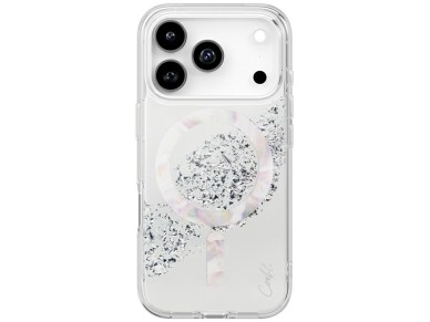Funda de carga magnética Uniq Coehl Crystelle para iPhone 17 Pro - plateada Funda de carga magnética Uniq Coehl Crystelle para iPhone 17 Pro - plateada