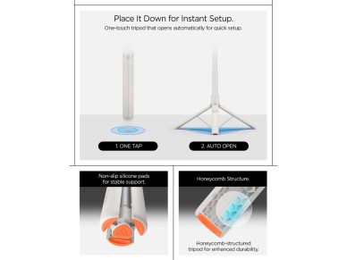 Spigen S582W Bluetooth Selfie Stick - Beige Spigen S582W Bluetooth Selfie Stick - Beige