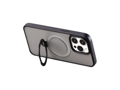 Magnetic protective phone case with holder Joyroom JR-BP004 for iPhone 15 Pro (black) Magnetic protective phone case with holder Joyroom JR-BP004 for iPhone 15 Pro (black)