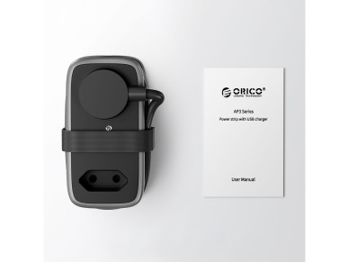 Orico AP3 65W GaN 6in1 Power Strip 2x AC + 2x USB-A + 2x USB-C - Black Orico AP3 65W GaN 6in1 Power Strip 2x AC + 2x USB-A + 2x USB-C - Black