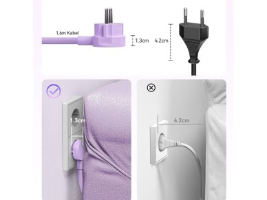 Orico PDC25 25W 6in1 Power Strip 2x AC + 2x USB-A + 2x USB-C - Purple Orico PDC25 25W 6in1 Power Strip 2x AC + 2x USB-A + 2x USB-C - Purple