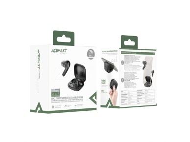 Acefast W4 TWS wireless in-ear headphones with phone stand function - black Acefast W4 TWS wireless in-ear headphones with phone stand function - black