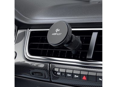 Acefast D33 Car Holder with Qi2 15W Magnetic Charger for Air Vent - Black Acefast D33 Car Holder with Qi2 15W Magnetic Charger for Air Vent - Black