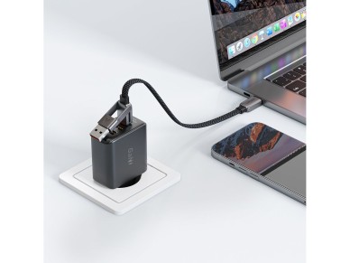 Acefast C13-05 USB-C - USB-A / USB-C Cable 480Mb/s 3A 0.2m - Black Acefast C13-05 USB-C - USB-A / USB-C Cable 480Mb/s 3A 0.2m - Black