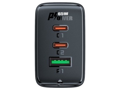 Acefast fast charger GaN (2x USB-C / USB-A) PPS / PD / QC4+ 65W white (A41) Acefast fast charger GaN (2x USB-C / USB-A) PPS / PD / QC4+ 65W white (A41)