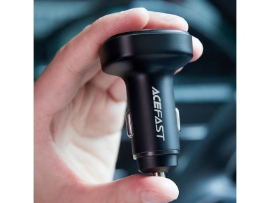 Carregador veicular Acefast 66W 2x USB Tipo C / USB, PPS, Power Delivery, Quick Charge 4.0, AFC, FCP
