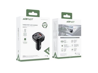 Carregador veicular Acefast 66W 2x USB Tipo C / USB, PPS, Power Delivery, Quick Charge 4.0, AFC, FCP
