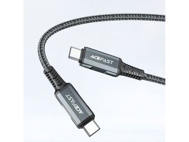 Acefast 2in1 charger GaN 65W USB Type C / USB, adapter HDMI adapter 4K 60Hz (set with cable) black ( Acefast 2in1 charger GaN 65W USB Type C / USB, adapter HDMI adapter 4K 60Hz (set with cable) black (