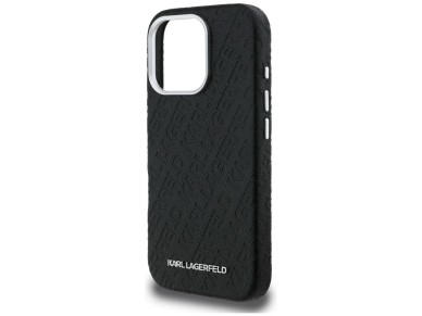 Karl Lagerfeld FW Stamped Karl MagSafe Case for iPhone 16 Pro Max - Black Karl Lagerfeld FW Stamped Karl MagSafe Case for iPhone 16 Pro Max - Black
