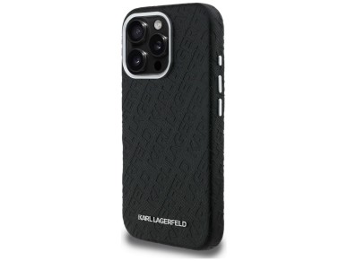 Karl Lagerfeld FW Stamped Karl MagSafe Case for iPhone 16 Pro Max - Black Karl Lagerfeld FW Stamped Karl MagSafe Case for iPhone 16 Pro Max - Black