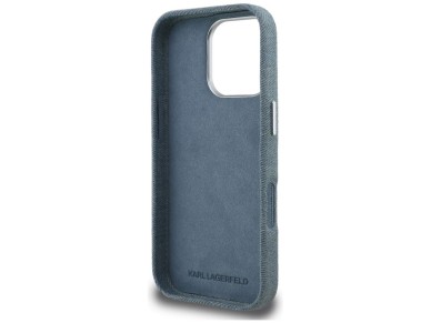 Karl Lagerfeld FW Jeans Signature Logo iPhone 16 Pro Case - Blue Karl Lagerfeld FW Jeans Signature Logo iPhone 16 Pro Case - Blue