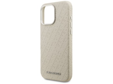 Funda Karl Lagerfeld FW estampada con el logo de Karl MagSafe para iPhone 16 Pro Max - Beige Funda Karl Lagerfeld FW estampada con el logo de Karl MagSafe para iPhone 16 Pro Max - Beige