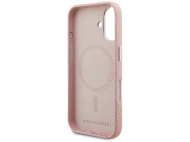 Karl Lagerfeld FW Stamped Karl MagSafe iPhone 16 Case - Pink Karl Lagerfeld FW Stamped Karl MagSafe iPhone 16 Case - Pink