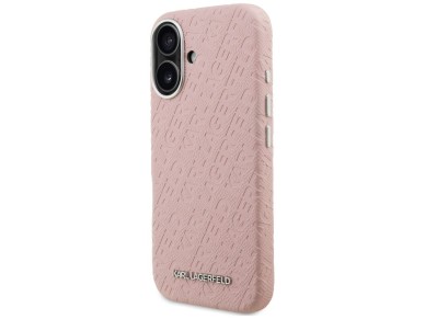 Karl Lagerfeld FW Stamped Karl MagSafe iPhone 16 Case - Pink Karl Lagerfeld FW Stamped Karl MagSafe iPhone 16 Case - Pink