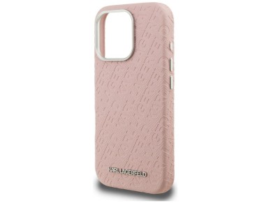 Karl Lagerfeld FW Stamped Karl MagSafe Case for iPhone 16 Pro Max - Pink Karl Lagerfeld FW Stamped Karl MagSafe Case for iPhone 16 Pro Max - Pink
