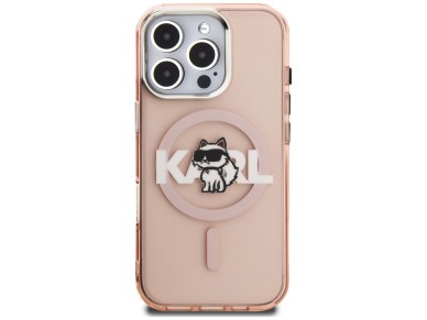 Karl Lagerfeld IML Choupette Sketch Logo MagSafe Case for iPhone 16 Pro Max - Pink Karl Lagerfeld IML Choupette Sketch Logo MagSafe Case for iPhone 16 Pro Max - Pink