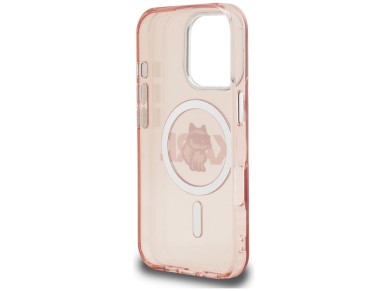Karl Lagerfeld IML Choupette Sketch Logo MagSafe Case for iPhone 16 Pro Max - Pink Karl Lagerfeld IML Choupette Sketch Logo MagSafe Case for iPhone 16 Pro Max - Pink