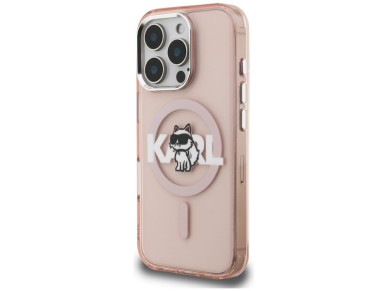 Karl Lagerfeld IML Choupette Sketch Logo MagSafe Case for iPhone 16 Pro Max - Pink Karl Lagerfeld IML Choupette Sketch Logo MagSafe Case for iPhone 16 Pro Max - Pink