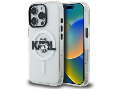 Karl Lagerfeld IML Choupette Sketch Logo MagSafe Case for iPhone 16 Pro Max - Clear Karl Lagerfeld IML Choupette Sketch Logo MagSafe Case for iPhone 16 Pro Max - Clear