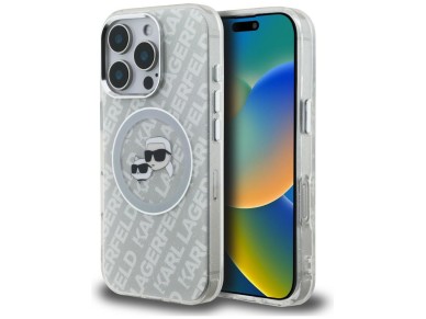 Funda MagSafe Karl Lagerfeld IML Glitter Karl & Choupette Heads para iPhone 16 Pro Max - Gris Funda MagSafe Karl Lagerfeld IML Glitter Karl & Choupette Heads para iPhone 16 Pro Max - Gris