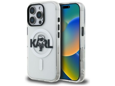 Karl Lagerfeld IML Karl Sketch Logo MagSafe Case for iPhone 16 Pro Max - Clear Karl Lagerfeld IML Karl Sketch Logo MagSafe Case for iPhone 16 Pro Max - Clear