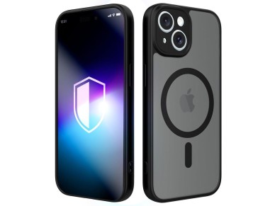 Capa 3mk Misty MagCase para iPhone 15 - Preta Capa 3mk Misty MagCase para iPhone 15 - Preta