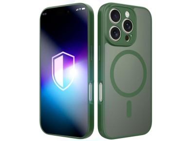 3mk Misty MagCase for iPhone 16 Pro - green