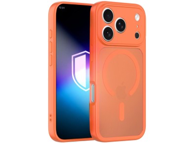 Capa 3mk Misty MagCase para iPhone 17 Pro Max - laranja Capa 3mk Misty MagCase para iPhone 17 Pro Max - laranja