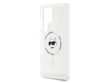 Capa Karl Lagerfeld com bot�o e logotipo da cabe�a de Choupette impressos, MagSafe, para Samsung Gal