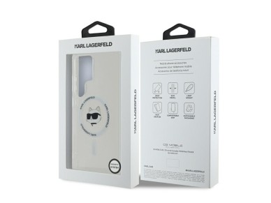 Capa Karl Lagerfeld com bot�o e logotipo da cabe�a de Choupette impressos, MagSafe, para Samsung Gal