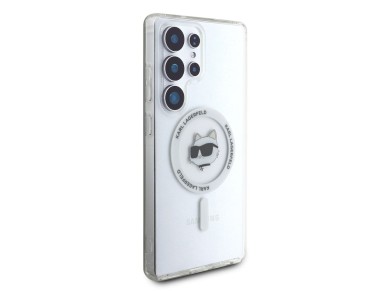 Capa Karl Lagerfeld com bot�o e logotipo da cabe�a de Choupette impressos, MagSafe, para Samsung Gal