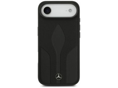 Mercedes Leather The Move MagSafe case for iPhone 17 Air - black Mercedes Leather The Move MagSafe case for iPhone 17 Air - black
