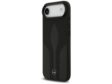 Mercedes Leather The Move MagSafe case for iPhone 17 Air - black Mercedes Leather The Move MagSafe case for iPhone 17 Air - black
