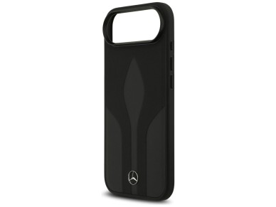 Mercedes Leather The Move MagSafe case for iPhone 17 Air - black Mercedes Leather The Move MagSafe case for iPhone 17 Air - black