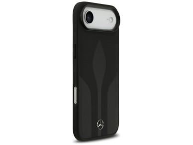 Mercedes Leather The Move MagSafe case for iPhone 17 Air - black Mercedes Leather The Move MagSafe case for iPhone 17 Air - black