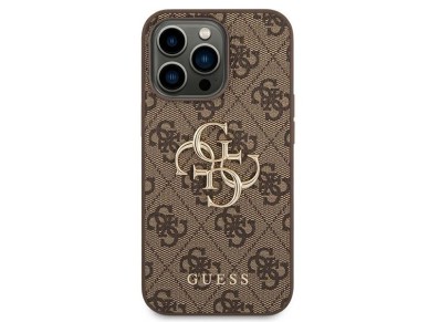 Guess GUHCP14X4GMGBR iPhone 14 Pro Max 6,7" brązowy/brown hardcase 4G Big Metal Logo Guess GUHCP14X4GMGBR iPhone 14 Pro Max 6,7" brązowy/brown hardcase 4G Big Metal Logo