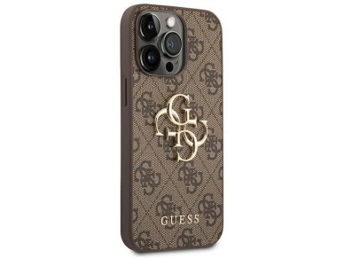Guess GUHCP14X4GMGBR iPhone 14 Pro Max 6,7" brązowy/brown hardcase 4G Big Metal Logo Guess GUHCP14X4GMGBR iPhone 14 Pro Max 6,7" brązowy/brown hardcase 4G Big Metal Logo